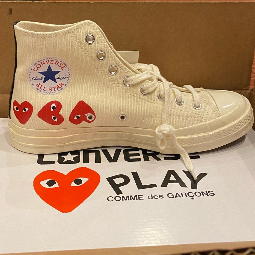 NEW comme les garçons converse multiheart sneaker
